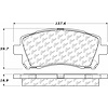 PosiQuiet Ceramic Pads 1997-2003 for Subaru Forester Impreza Legacy Outback - image 1