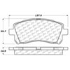 PosiQuiet Ceramic Pads 1997-2003 for Subaru Forester Impreza Legacy Outback - image 2