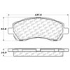 PosiQuiet Ceramic Pads 1997-2001 for Subaru Impreza Legacy - image 2