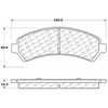 PosiQuiet Ceramic Pads 1997-2005 Chevrolet GMC Isuzu Oldsmobile Blazer Bravada Hombre Jimmy S10 Sonoma - image 2