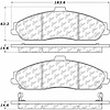 PosiQuiet Ceramic Pads 1997-2013 Cadillac Chevrolet Pontiac Corvette GTO XLR - image 1
