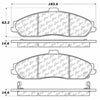 PosiQuiet Ceramic Pads 1997-2013 Cadillac Chevrolet Pontiac Corvette GTO XLR - image 2