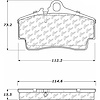 PosiQuiet Ceramic Pads 1997-2012 Porsche 911 Boxster Cayman - image 1