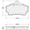 PosiQuiet Ceramic Pads 1997-2012 Porsche 911 Boxster Cayman - image 2