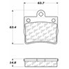 PosiQuiet Ceramic Pads 1995-1998 Mercedes-Benz C230 C280 - image 2
