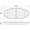 PosiQuiet Ceramic Pads 1998-2002 Ford Lincoln Mercury Crown Victoria Grand Marquis Town Car - image 3