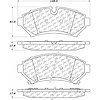 PosiQuiet Ceramic Pads 1998-2003 Cadillac Seville - image 1