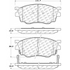 PosiQuiet Ceramic Pads 1998-2003 Mazda 626 Protege - image 1