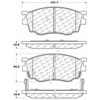 PosiQuiet Ceramic Pads 1998-2003 Mazda 626 Protege - image 3