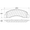 PosiQuiet Ceramic Pads 1999-2009 Ford Excursion F-250 Super Duty F-350 F-350 Super Duty - image 4