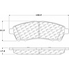PosiQuiet Ceramic Pads 1999-2005 Ford Excursion F-250 Super Duty F-350 Super Duty - image 1