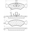 PosiQuiet Ceramic Pads 1982-2000 Ferrari for Kia Mondial Mondial 3.2 Mondial 8 Mondial t Sephia Spectra - image 2