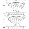 PosiQuiet Ceramic Pads 1998-2015 Audi Seat Volkswagen A1 A3 Beetle Cordoba CrossFox Golf Ibiza Jetta Leon Lupo Polo SportVan - image 1