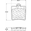 PosiQuiet Ceramic Pads 1996-2011 Chrysler Mercedes-Benz C230 C240 C280 Crossfire E300 SLK230 SLK280 SLK300 SLK320 - image 1