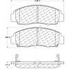 PosiQuiet Ceramic Pads 1999-2011 Acura Honda Accord CL RL TL TSX - image 1