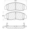 PosiQuiet Ceramic Pads 1999-2011 Acura Honda Accord CL RL TL TSX - image 2