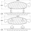 PosiQuiet Ceramic Pads 1999-2002 Jeep Grand Cherokee - image 1