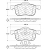 PosiQuiet Ceramic Pads 1999-2009 Volvo S60 S80 V70 XC70 - image 1