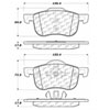 PosiQuiet Ceramic Pads 1999-2009 Volvo S60 S80 V70 XC70 - image 3