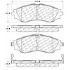 PosiQuiet Ceramic Pads 1999-2015 Chevrolet Daewoo Pontiac Suzuki Aveo Aveo5 Epica Forenza G3 G3 Wave - image 1