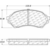 PosiQuiet Ceramic Pads 1999-2001 Mazda Protege - image 1