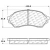 PosiQuiet Ceramic Pads 1999-2001 Mazda Protege - image 2