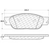 PosiQuiet Ceramic Pads 2000-2006 Ford Jaguar Lincoln LS S-Type Thunderbird - image 3