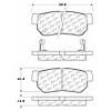 PosiQuiet Ceramic Pads 1990-2006 Aston Martin Ferrari Jaguar F40 F50 Vanquish XJR XKR - image 1