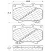 PosiQuiet Ceramic Pads 2000-2002 Toyota Sequoia Tundra - image 3