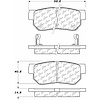 PosiQuiet Ceramic Pads 2000-2010 Hyundai Kia Amanti Azera Elantra Magentis Optima Santa Fe Sonata Sp - image 1