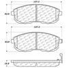 PosiQuiet Ceramic Pads 2007-2015 for Nissan fits Altima Juke fits Sentra - image 1