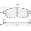 PosiQuiet Ceramic Pads 2007-2013 Suzuki SX4 SX4 Crossover - image 1