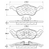 PosiQuiet Ceramic Pads 2000-2004 Ford Focus - image 1