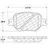 PosiQuiet Ceramic Pads 2000-2010 Scion Toyota Celica tC - image 4
