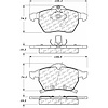 PosiQuiet Ceramic Pads 1997-2010 Saab Saturn 900 9-3 9-5 L100 L200 L300 LS LS1 LW1 LW2 LW200 LW300 - image 1
