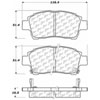 PosiQuiet Ceramic Pads 2000-2005 Toyota Echo MR2 Spyder - image 2