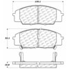 PosiQuiet Ceramic Pads 2000-2009 Acura Honda RSX S2000 - image 3