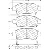 PosiQuiet Ceramic Pads 2000-2000 Toyota Echo - image 1