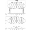 PosiQuiet Ceramic Pads 2000-2006 Honda Insight - image 1