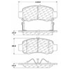 PosiQuiet Ceramic Pads 2000-2006 Honda Insight - image 2