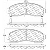 PosiQuiet Ceramic Pads 2002-2007 Chevrolet Ford Mercury Pontiac Saturn Equinox Explorer Mountaineer Torrent Vue - image 1