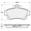 PosiQuiet Ceramic Pads 2000-2007 Smart Volvo Forfour S40 V40 - image 2