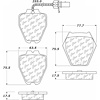 PosiQuiet Ceramic Pads 1999-2005 Audi Volkswagen A6 Quattro Allroad Quattro Passat S4 S6 - image 1