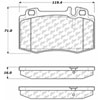 PosiQuiet Ceramic Pads 1993-2007 Mercedes-Benz 600SL CL500 CL55 AMG CL600 CLS500 CLS550 E350 E55 AMG - image 2