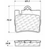 PosiQuiet Ceramic Pads 2000-2003 Mercedes-Benz CL500 CL55 AMG CL600 S430 S500 S55 AMG S600 - image 2
