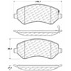 PosiQuiet Ceramic Pads 2001-2007 Chrysler Dodge Jeep Caravan Grand Caravan Liberty Town & Country Voyager - image 4