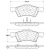 PosiQuiet Ceramic Pads 2001-2007 Chrysler Dodge Caravan Grand Caravan Town & Country Voyager - image 2