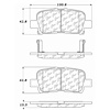 PosiQuiet Ceramic Pads 2001-2008 Acura Honda MDX Odyssey Pilot - image 1