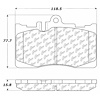 PosiQuiet Ceramic Pads 2001-2006 Lexus LS430 - image 1