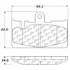 PosiQuiet Ceramic Pads 2001-2006 Lexus LS430 - image 1